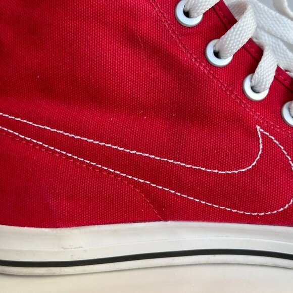Nike High Top Canvas Unisex Basketball Cross Training Red Shoes Size M 7.5 W 9.5 - Picture 5 of 10